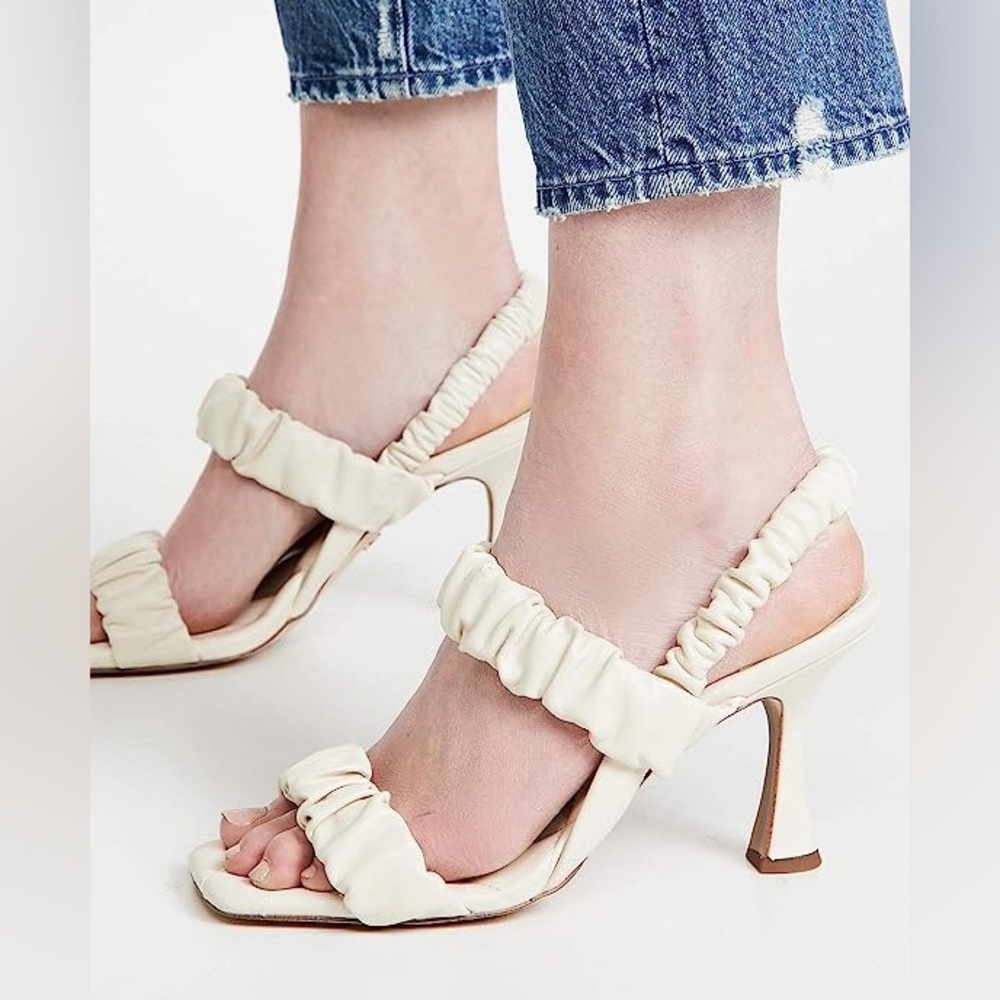 Sam Edelman Marlena Heeled Sandal White - Picture 2 of 5